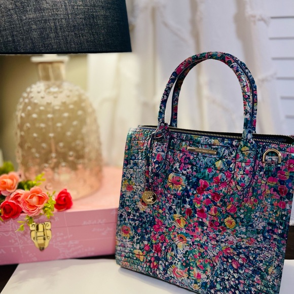 Brahmin Pink and Green Floral Clutch - Picture 13 of 13